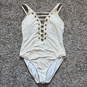 White One-Piece Swimsuit